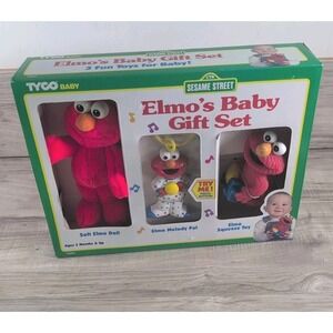 Sesame Street CTW Tyco Baby Elmo's Baby Gift Set 1996 ( VERY REARE )